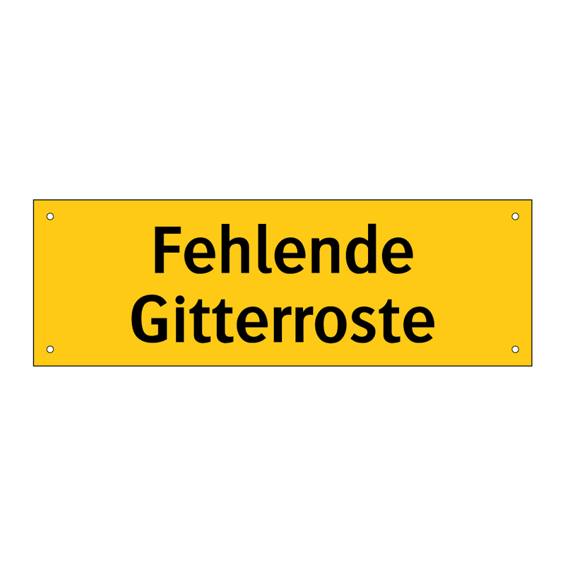 Fehlende Gitterroste