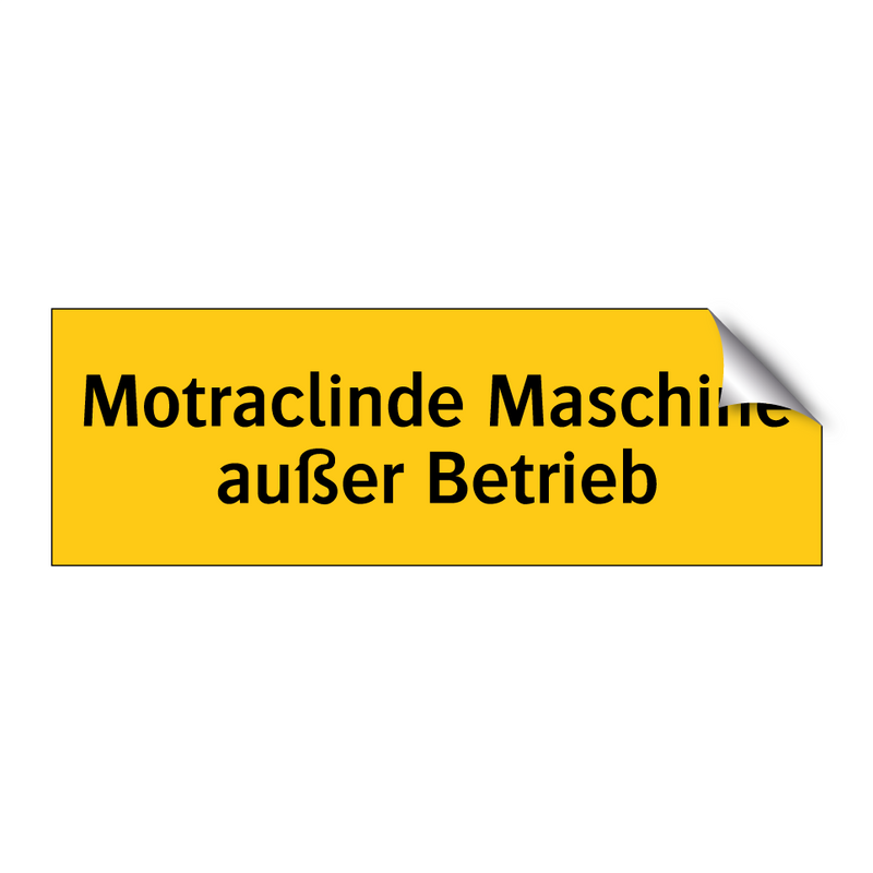 Motraclinde Maschine außer Betrieb