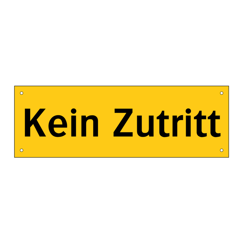 Kein Zutritt