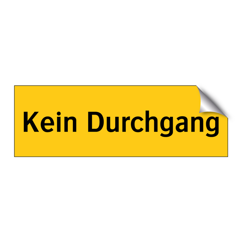 Kein Durchgang