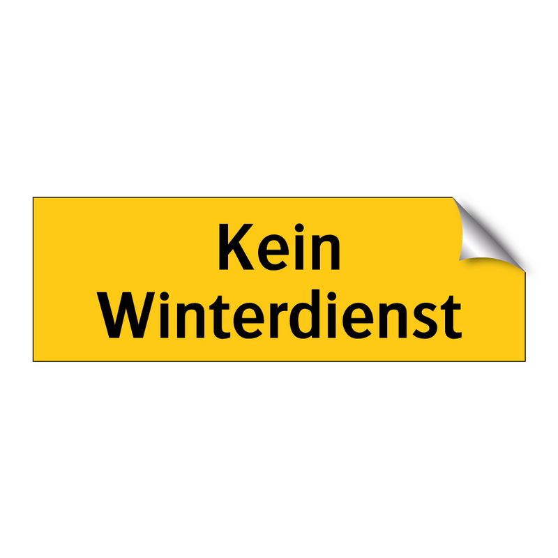 Kein Winterdienst