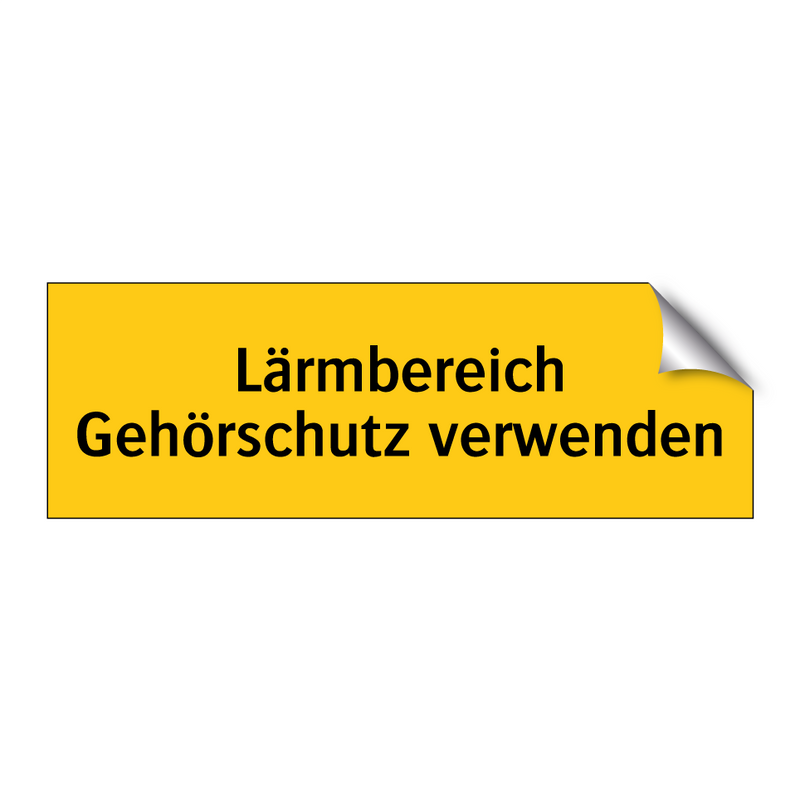 Lärmbereich Gehörschutz verwenden