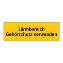 Lärmbereich Gehörschutz verwenden