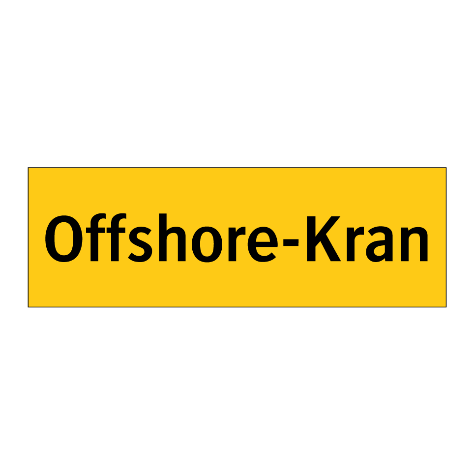 Kauf Offshore-Kran schild | SignOnline | DE-W1488