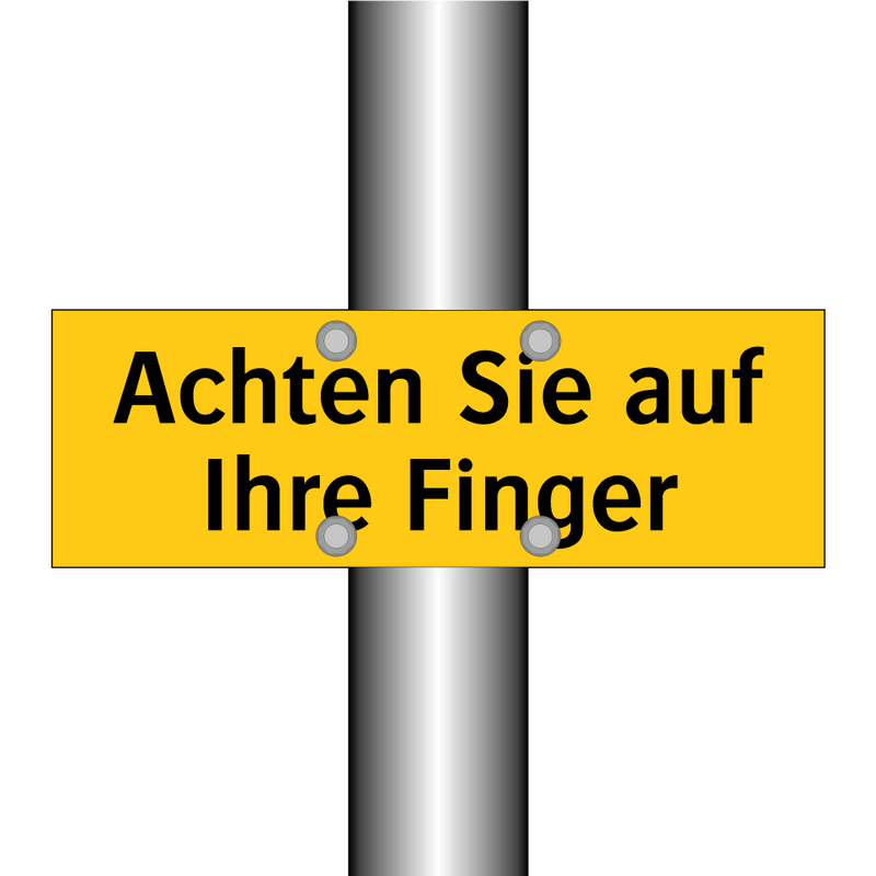Achten Sie auf Ihre Finger