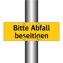 Bitte Abfall beseitigen