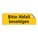 Bitte Abfall beseitigen