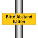 Bitte Abstand halten