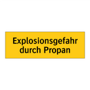 Explosionsgefahr durch Propan
