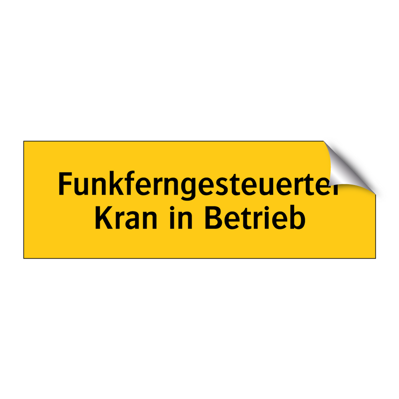 Funkferngesteuerter Kran in Betrieb
