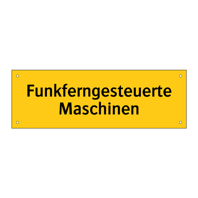 Funkferngesteuerte Maschinen