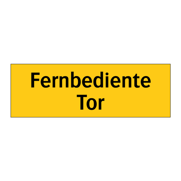 Fernbediente Tor