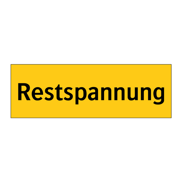 Restspannung