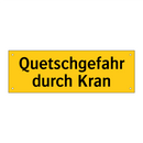 Quetschgefahr durch Kran