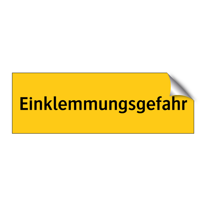 Einklemmungsgefahr