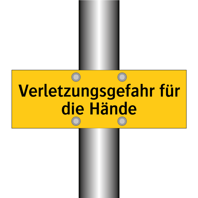 Verletzungsgefahr für die Hände
