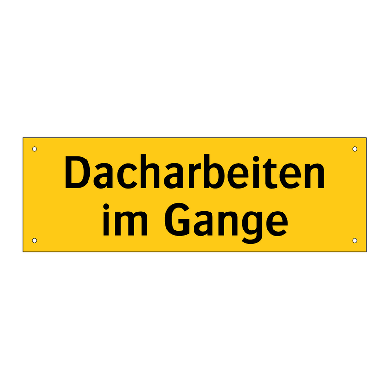 Dacharbeiten im Gange
