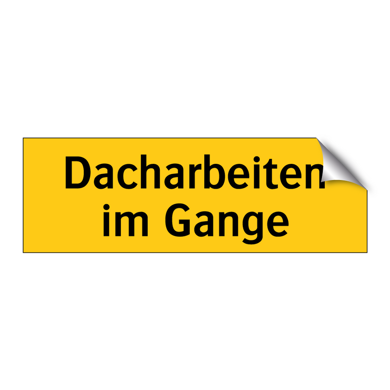 Dacharbeiten im Gange