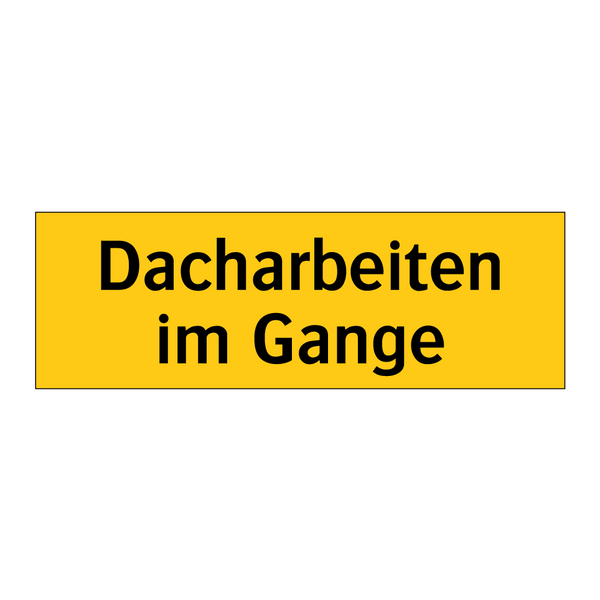 Dacharbeiten im Gange