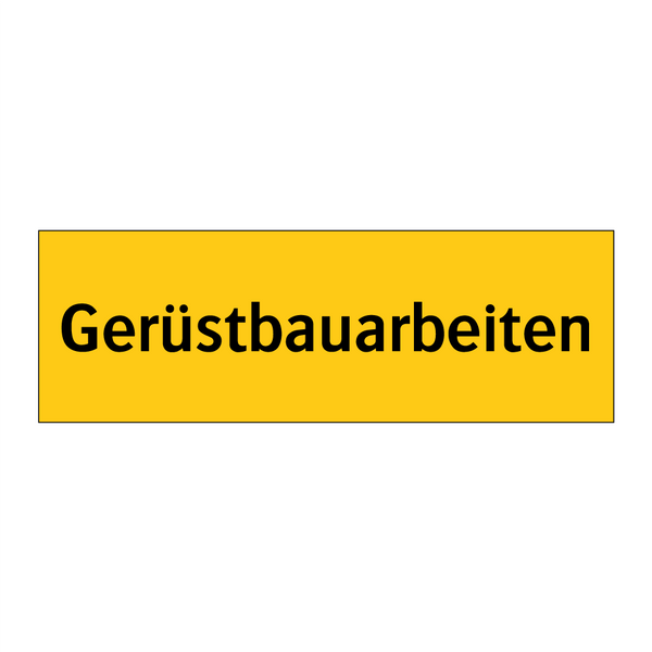 Gerüstbauarbeiten
