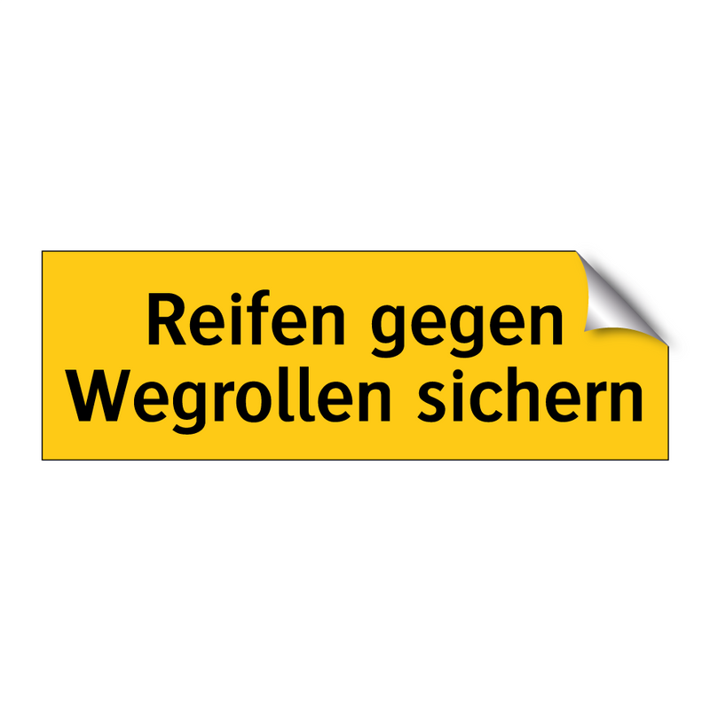 Reifen gegen Wegrollen sichern