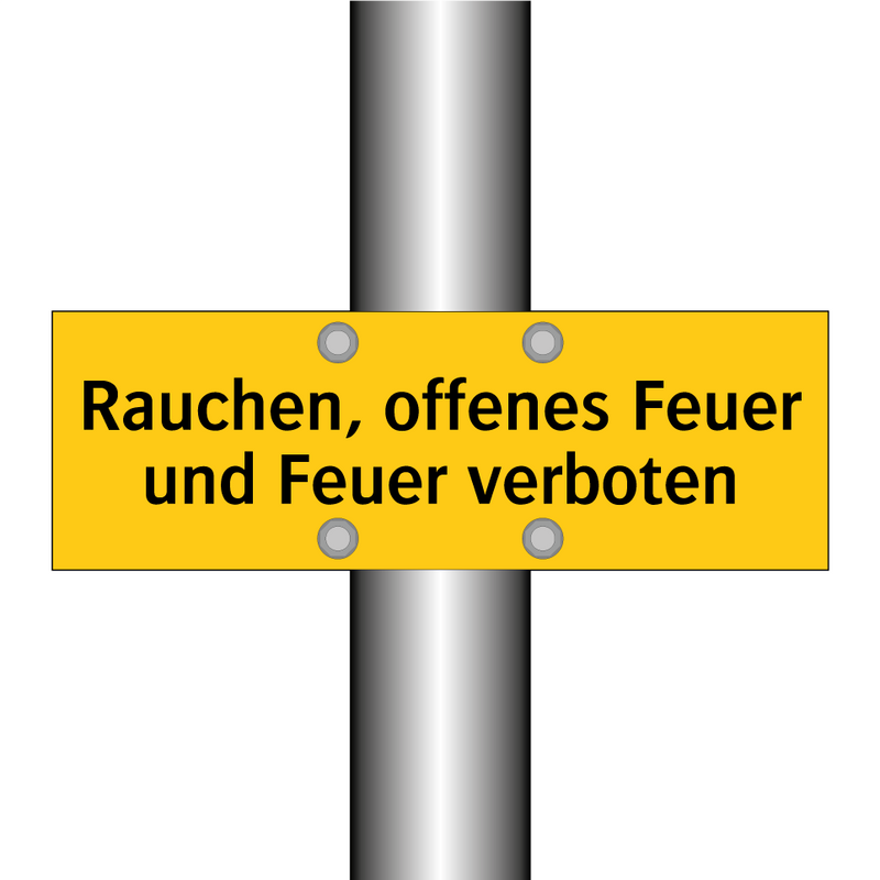 Rauchen, offenes Feuer und Feuer verboten