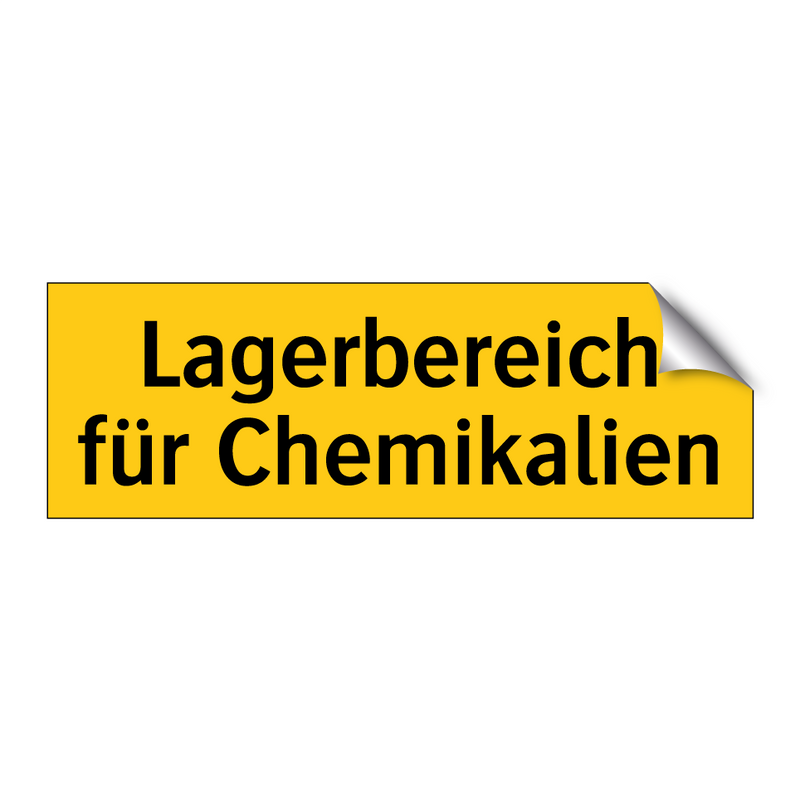 Lagerbereich für Chemikalien