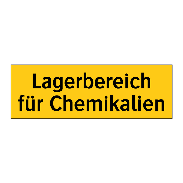 Lagerbereich für Chemikalien