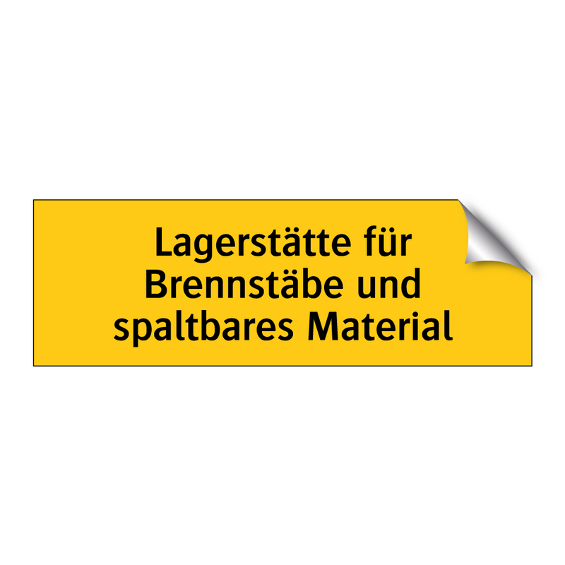 Lagerstätte für Brennstäbe und spaltbares Material
