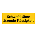 Schwefelsäure ätzende Flüssigkeit