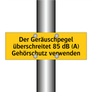 Der Geräuschpegel überschreitet 85 dB (A) Gehörschutz verwenden