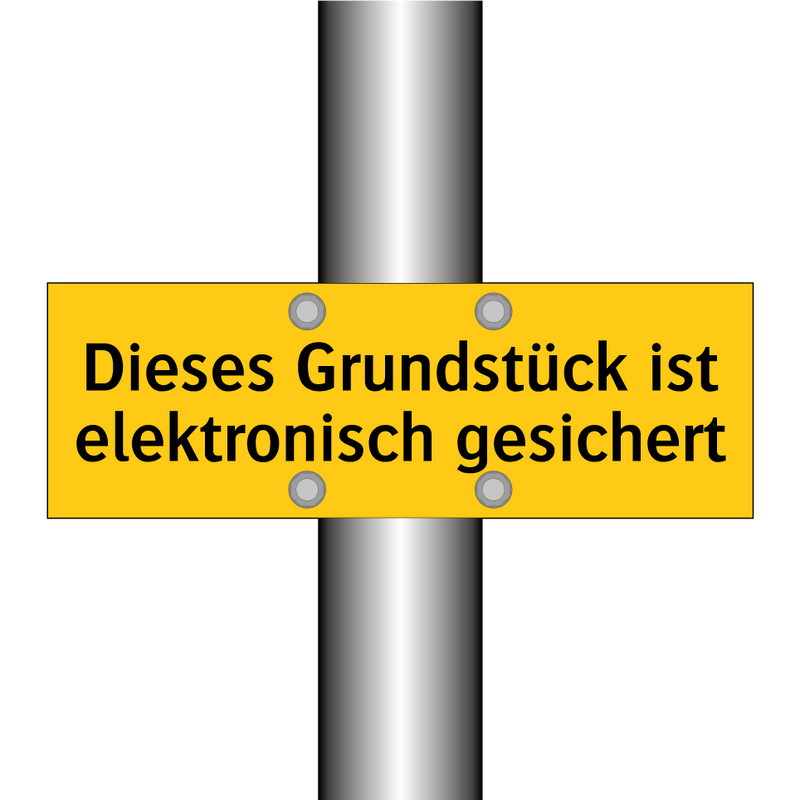 Dieses Grundstück ist elektronisch gesichert