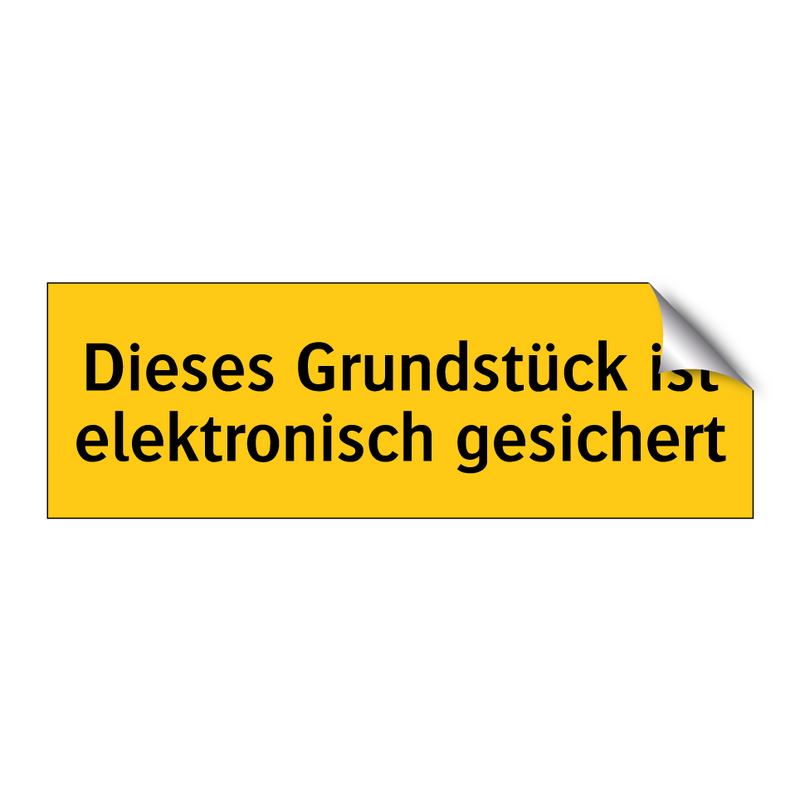 Dieses Grundstück ist elektronisch gesichert