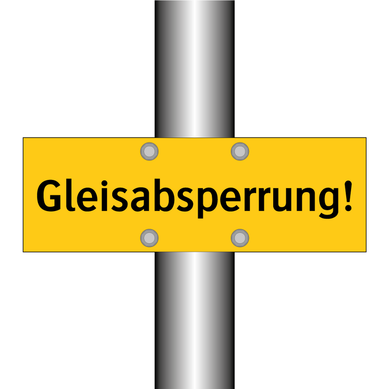 Gleisabsperrung!