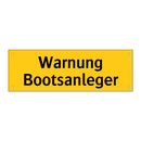 Warnung Bootsanleger