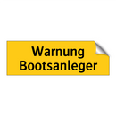 Warnung Bootsanleger