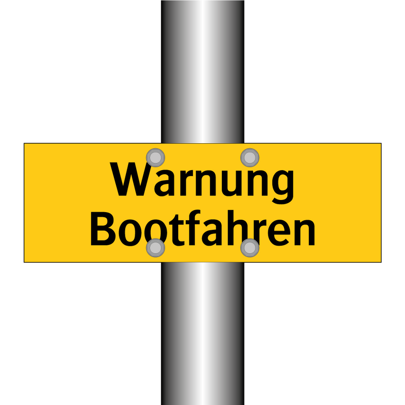 Warnung Bootfahren