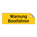 Warnung Bootfahren