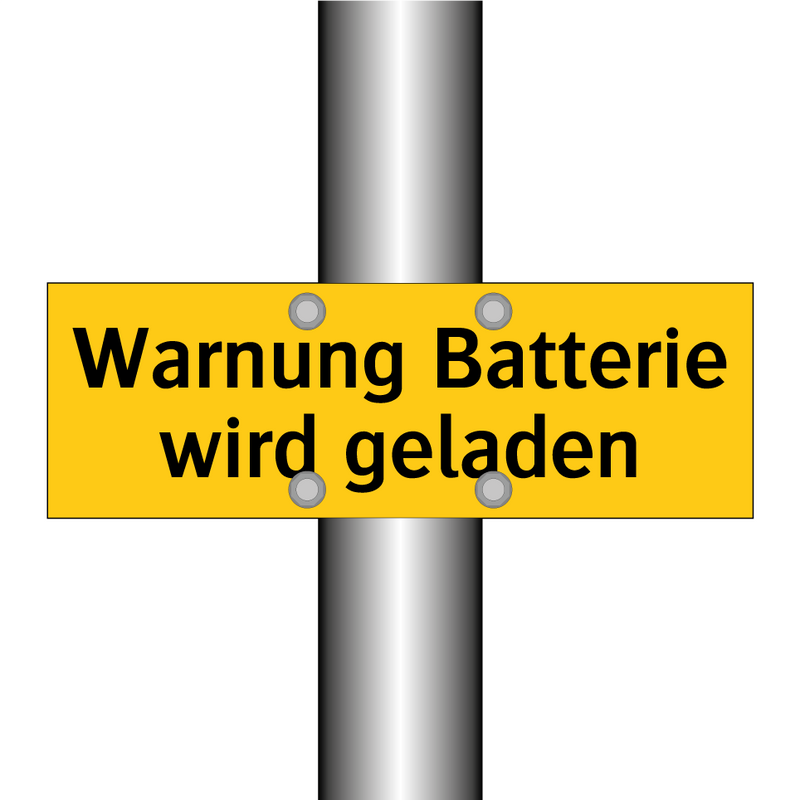 Warnung Batterie wird geladen