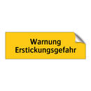 Warnung Erstickungsgefahr