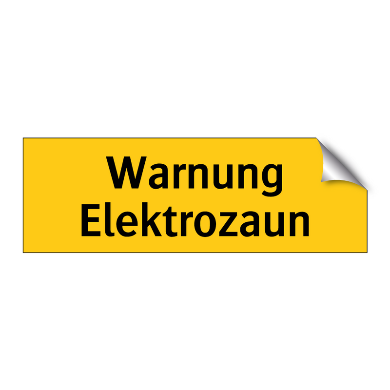 Warnung Elektrozaun
