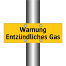 Warnung Entzündliches Gas