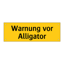 Warnung vor Alligator