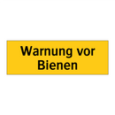 Warnung vor Bienen