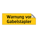 Warnung vor Gabelstapler