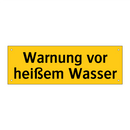 Warnung vor heißem Wasser