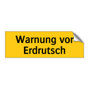 Warnung vor Erdrutsch
