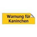 Warnung für Kaninchen