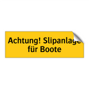 Achtung! Slipanlage für Boote