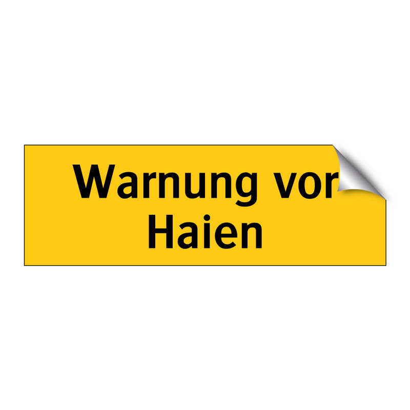 Warnung vor Haien